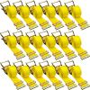 E Track Ratchet Strap, 18PCS 2" x 15' E-Track Straps 4400 LBS Breaking Strength, with Polyester Webbing & Spring Fitting & Ratchets