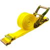 E Track Ratchet Strap, 18PCS 2" x 15' E-Track Straps 4400 LBS Breaking Strength, with Polyester Webbing & Spring Fitting & Ratchets